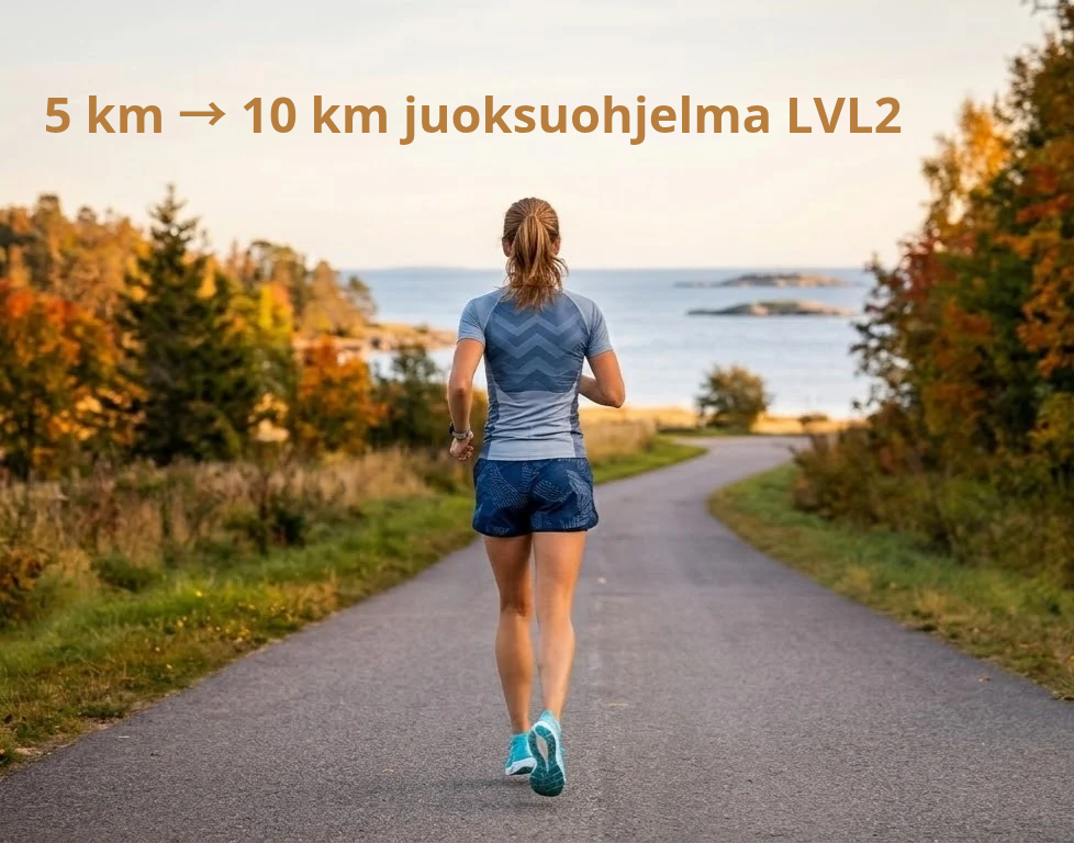 5 km --> 10 km juoksuohjelma LVL2